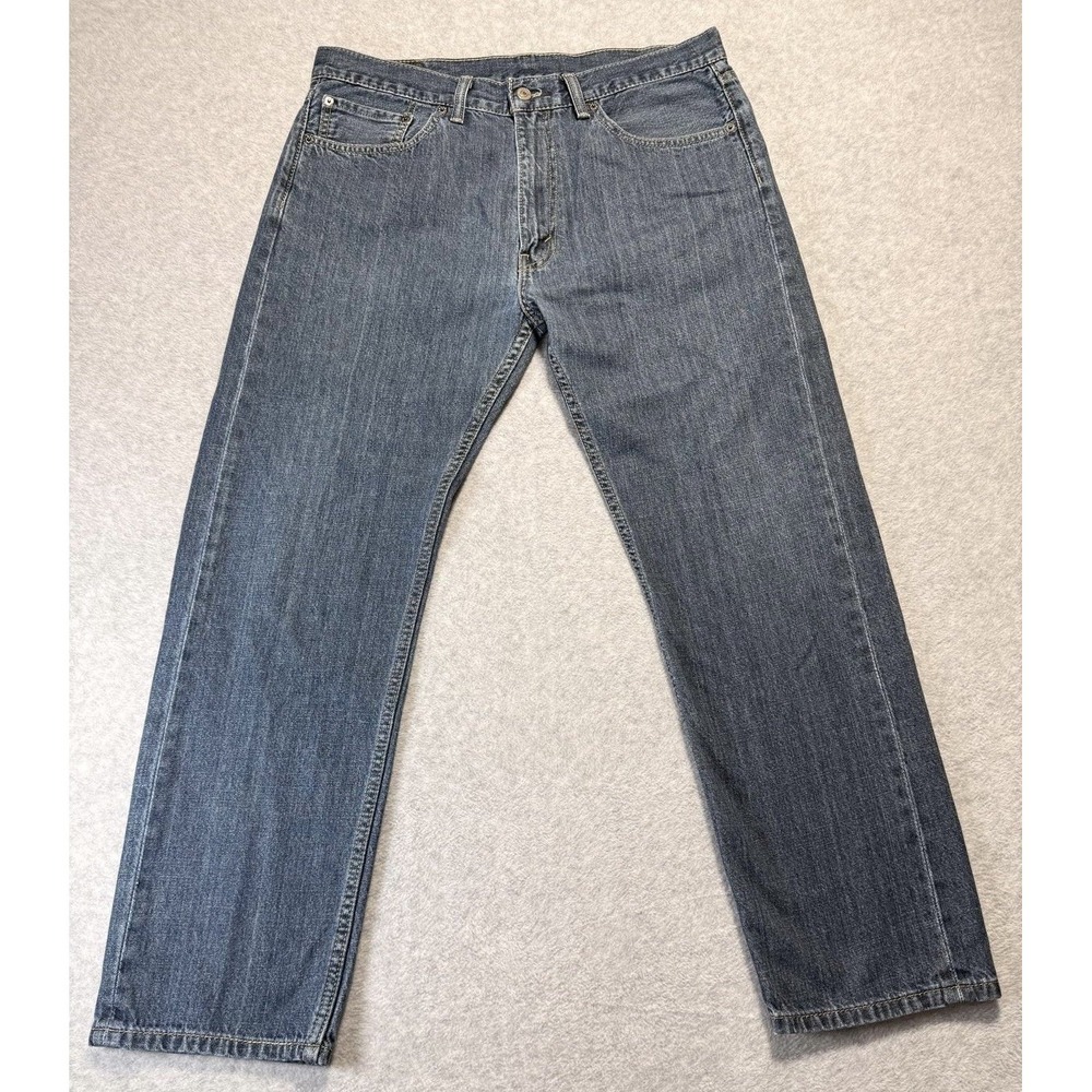 Levi's Man Jeans W36 L30 Back Pockets Blue Denim Zip Button